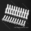 7075 aluminium hex kepala bolt saiz standard